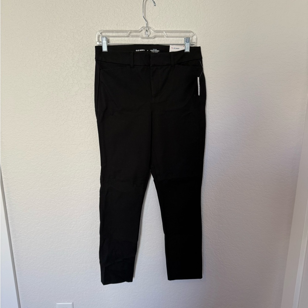 Black Pixie Cut Slim Pants